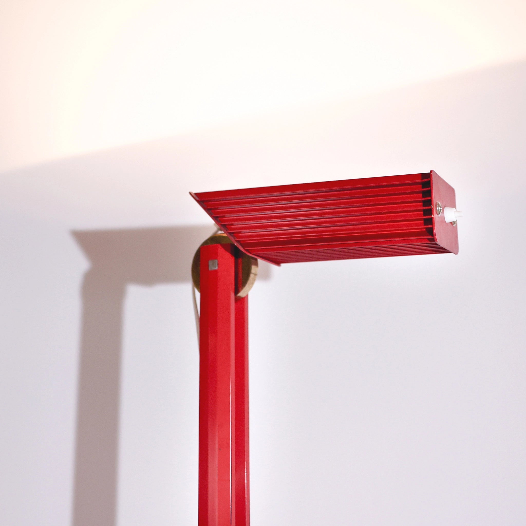 Bright Red Floor Lamp, 1980s