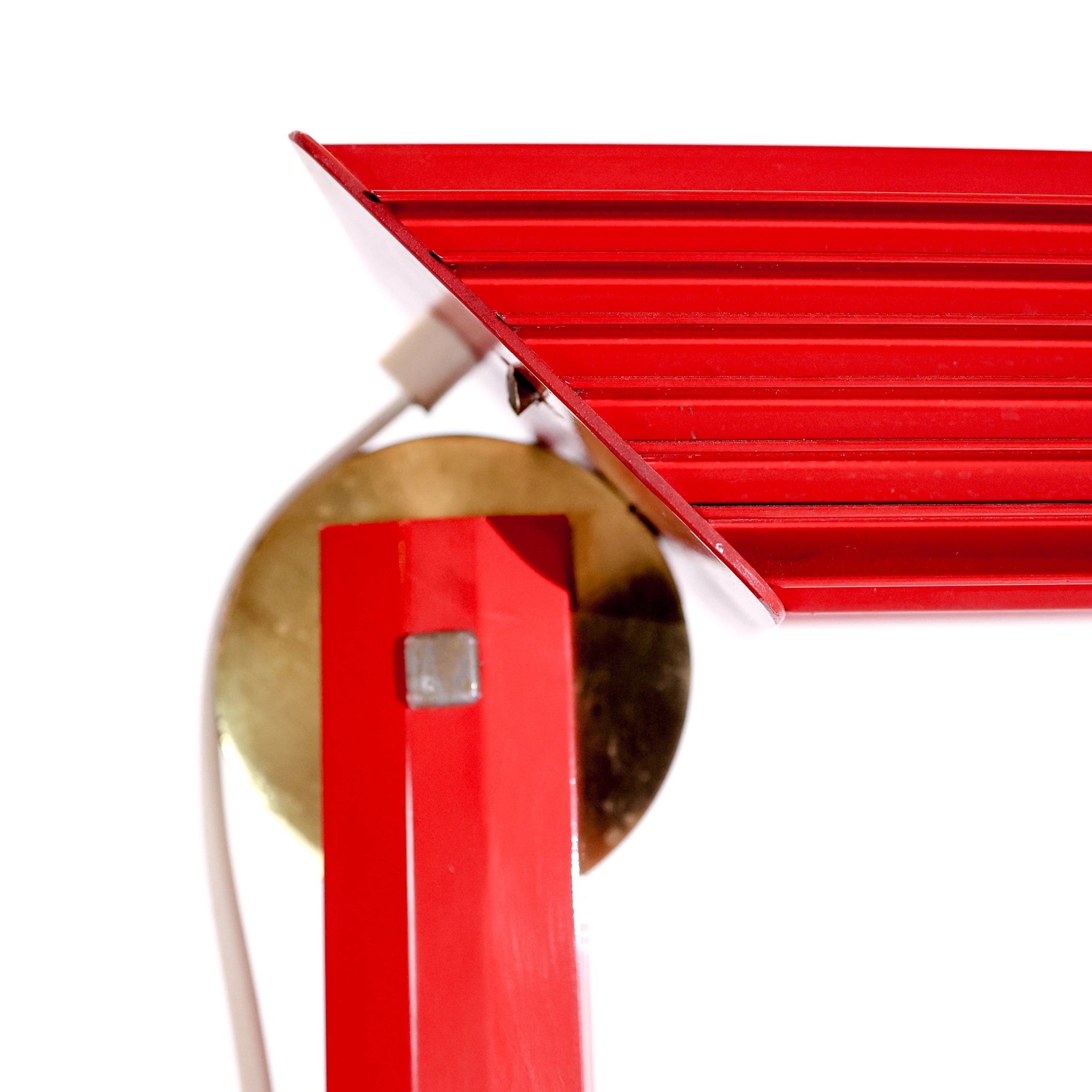 Bright Red Floor Lamp, 1980s