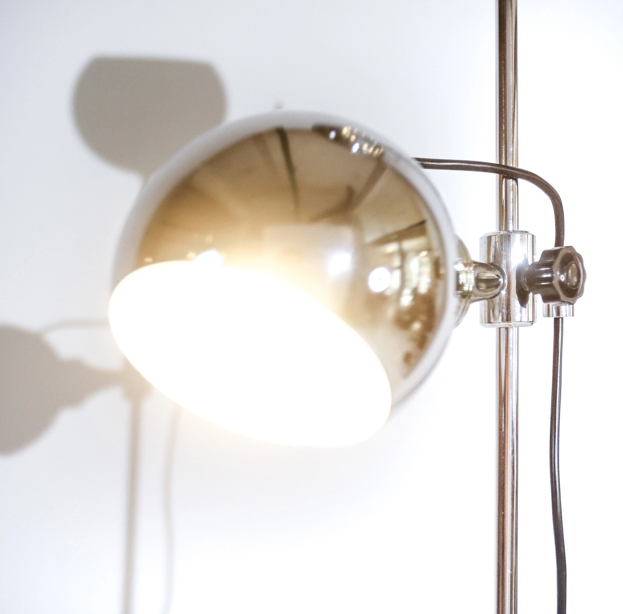 1970s Goffredo Reggiani Italian Chrome Eyeball Floor Lamp