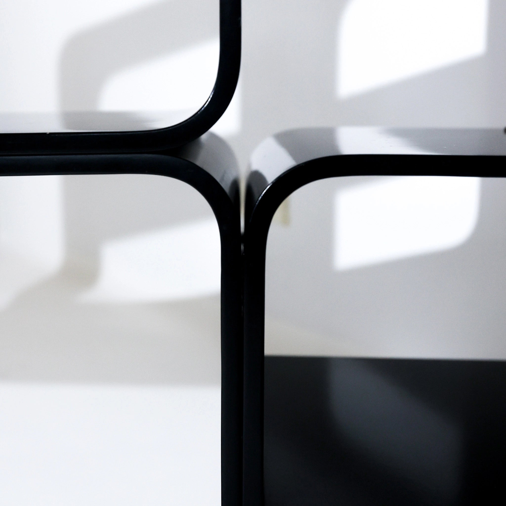 1970s Italian Black Lacquered Shelf Unit by Carlo De Carli for Fiarm