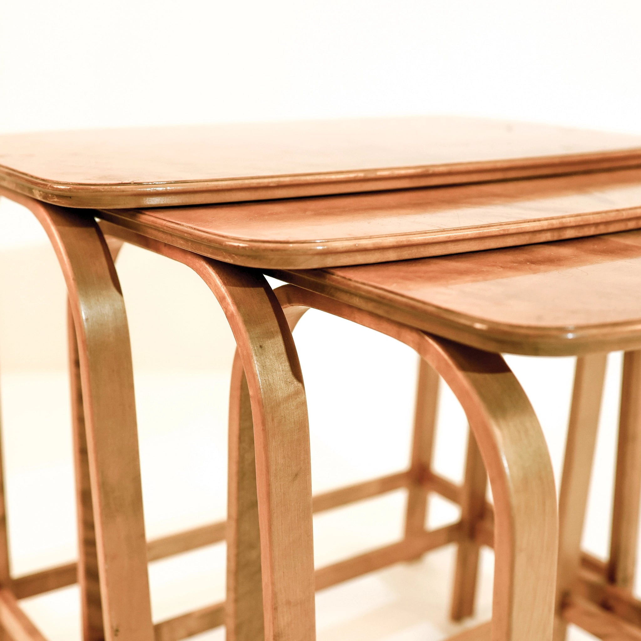 Axel Larsson Set of Nesting Tables for Bodafors, 1930s