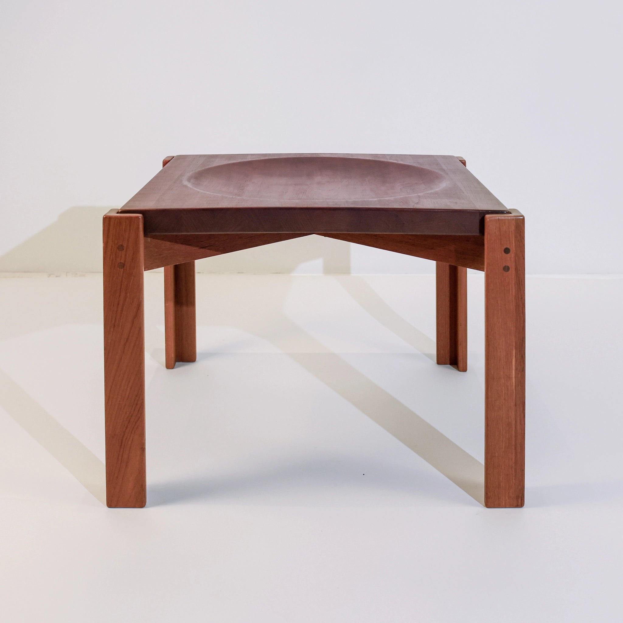 Jens Quistgaard Teak Tray Table with Concave Top, Denmark, 1960s