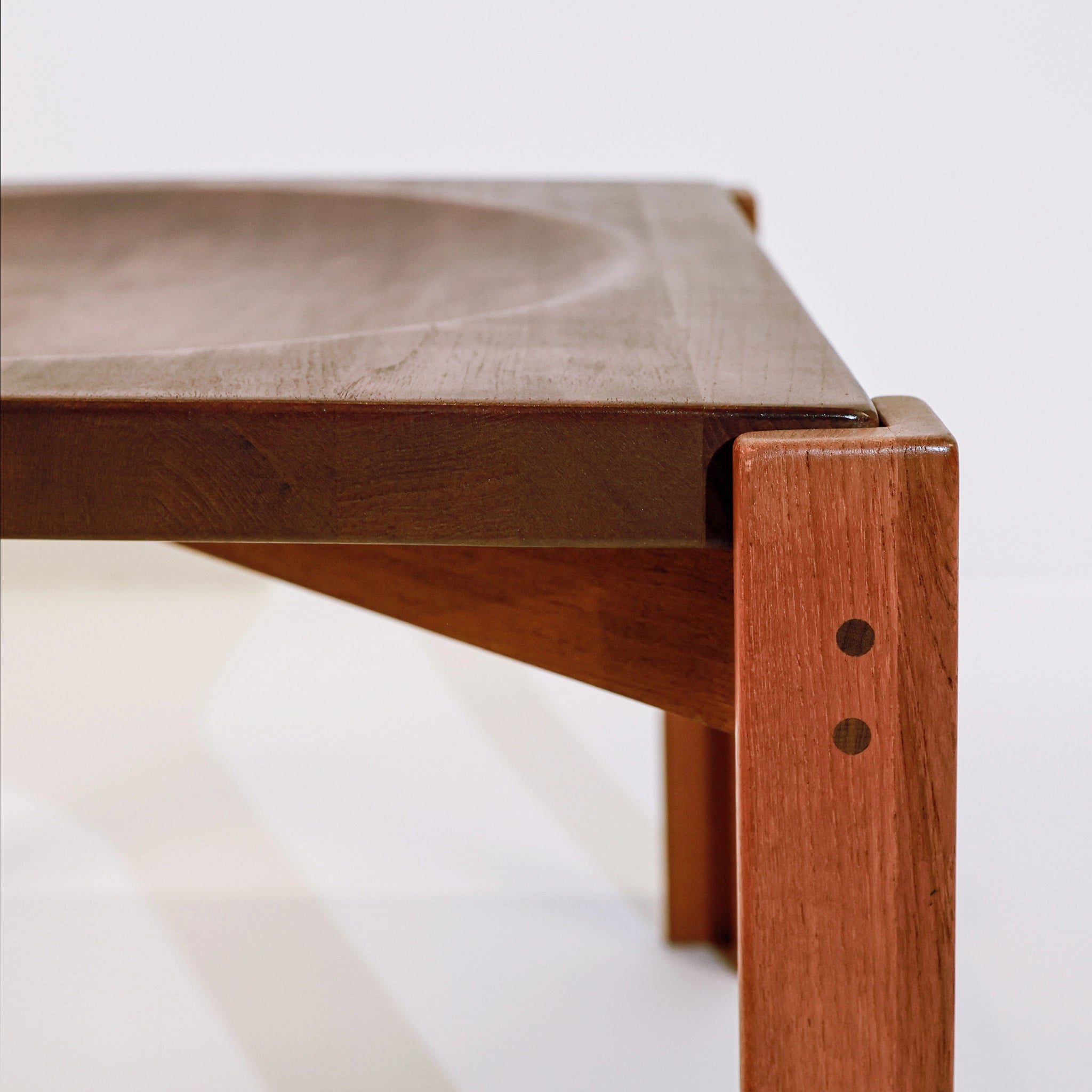 Jens Quistgaard Teak Tray Table with Concave Top, Denmark, 1960s