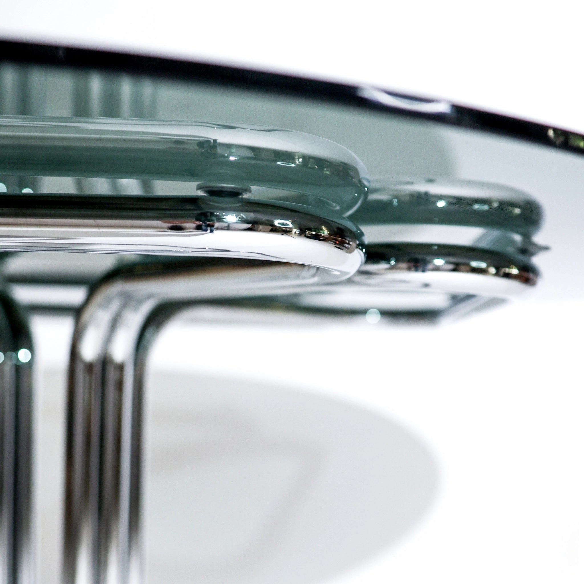 Giotto Stoppino 1970s Italian Mid-Century Modern Smoked Glass Dining Table