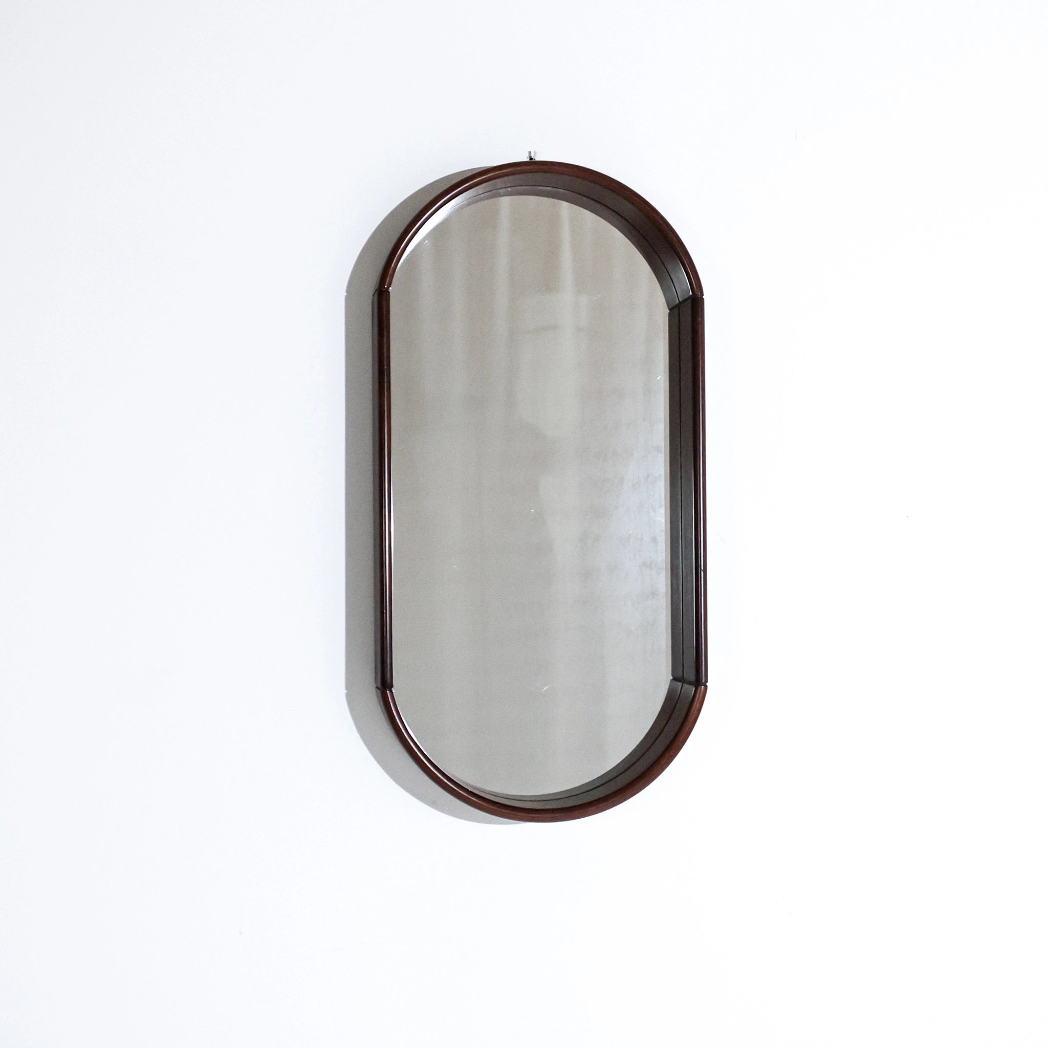 Large Oval Mid-Century Modern Wall Mirror, Italy 1960s