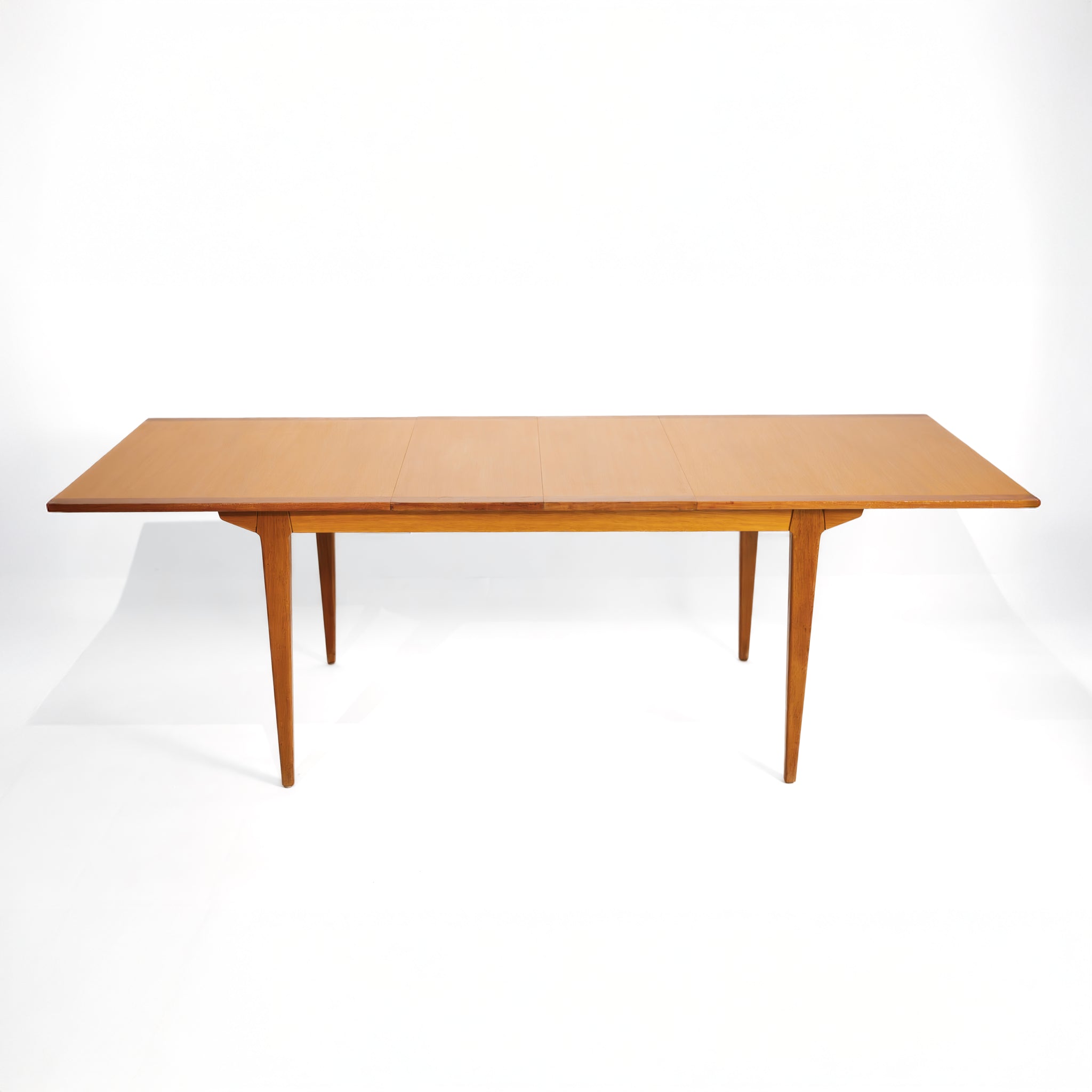 Mesa Grande de Comedor Escandinava de Mediados de Siglo con Dos Extensiones, Años 60