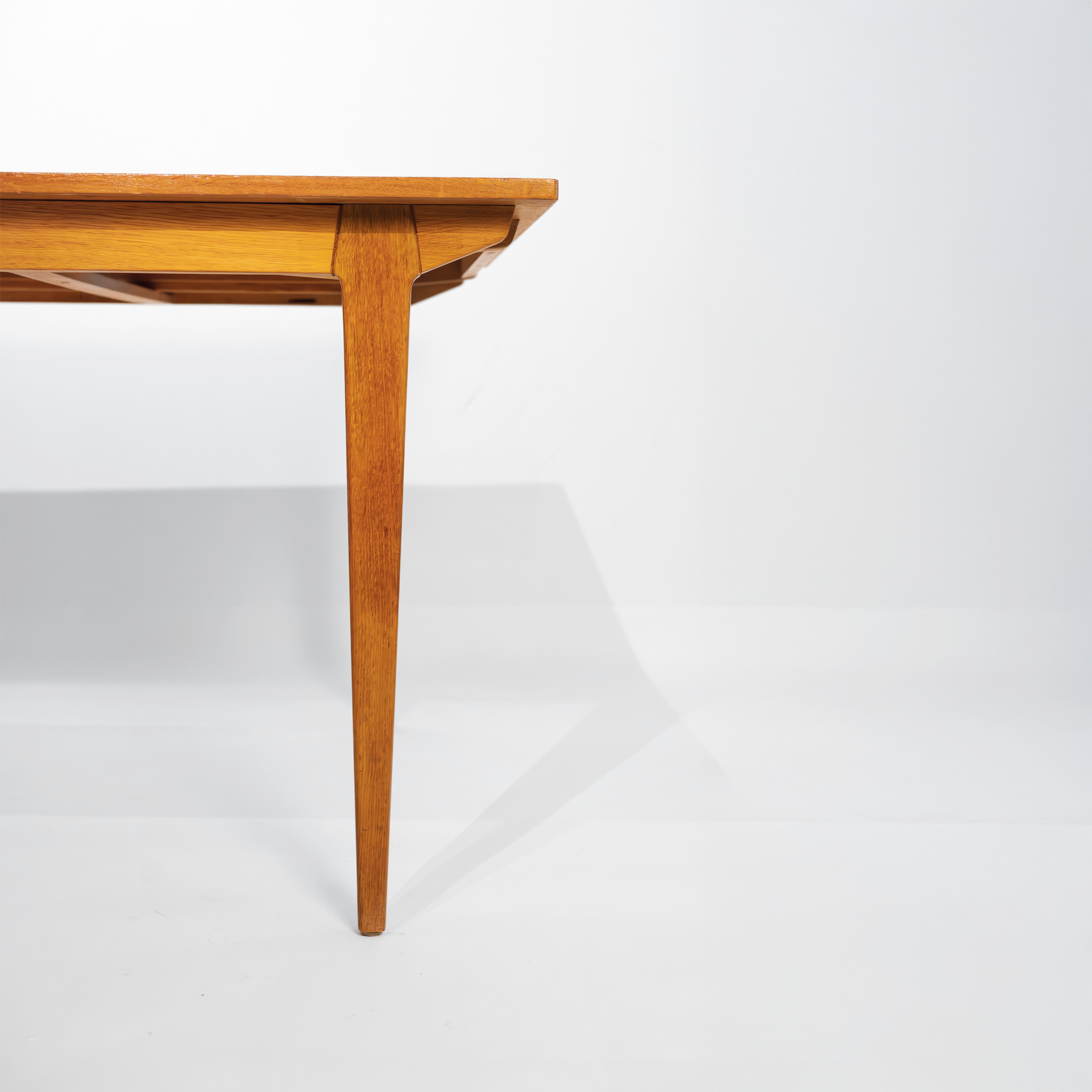 Mesa Grande de Comedor Escandinava de Mediados de Siglo con Dos Extensiones, Años 60