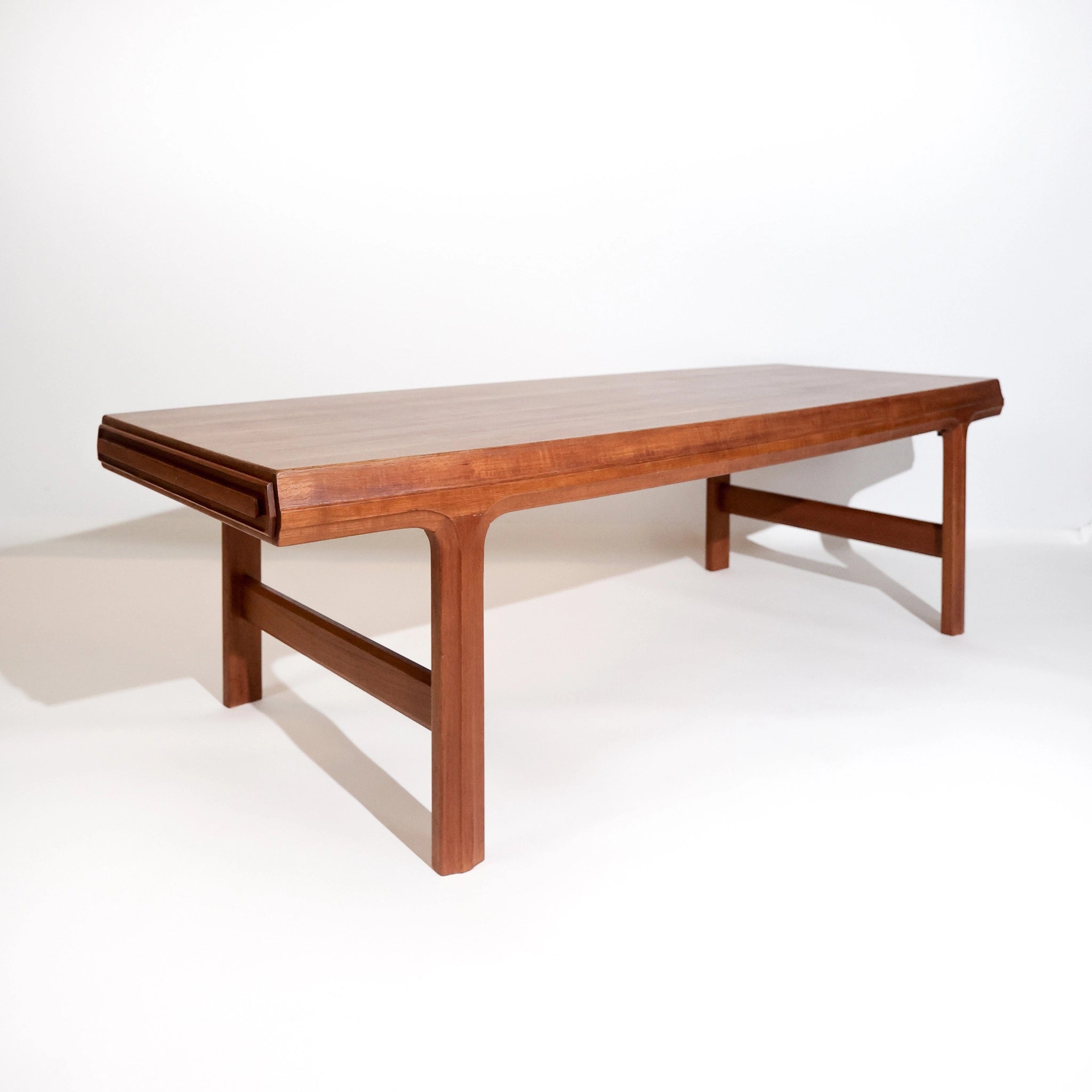 Mid-Century Scandinavian Teak Coffee Table with Hidden Drawers,Sweden 1960s