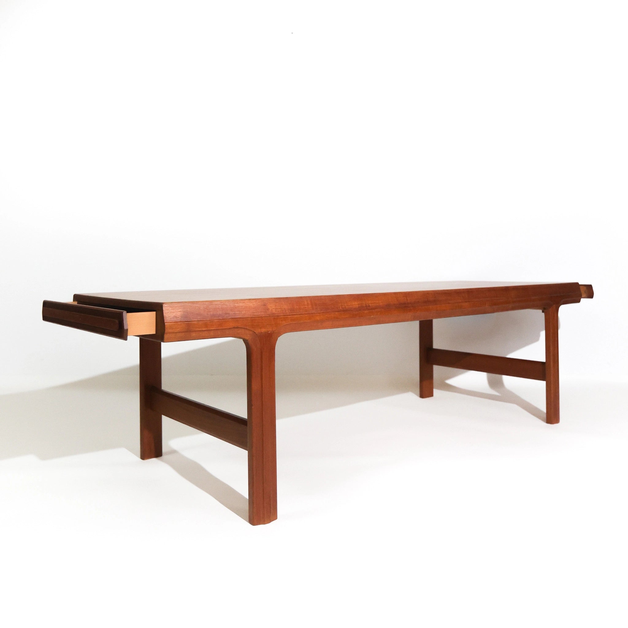 Mid-Century Scandinavian Teak Coffee Table with Hidden Drawers,Sweden 1960s
