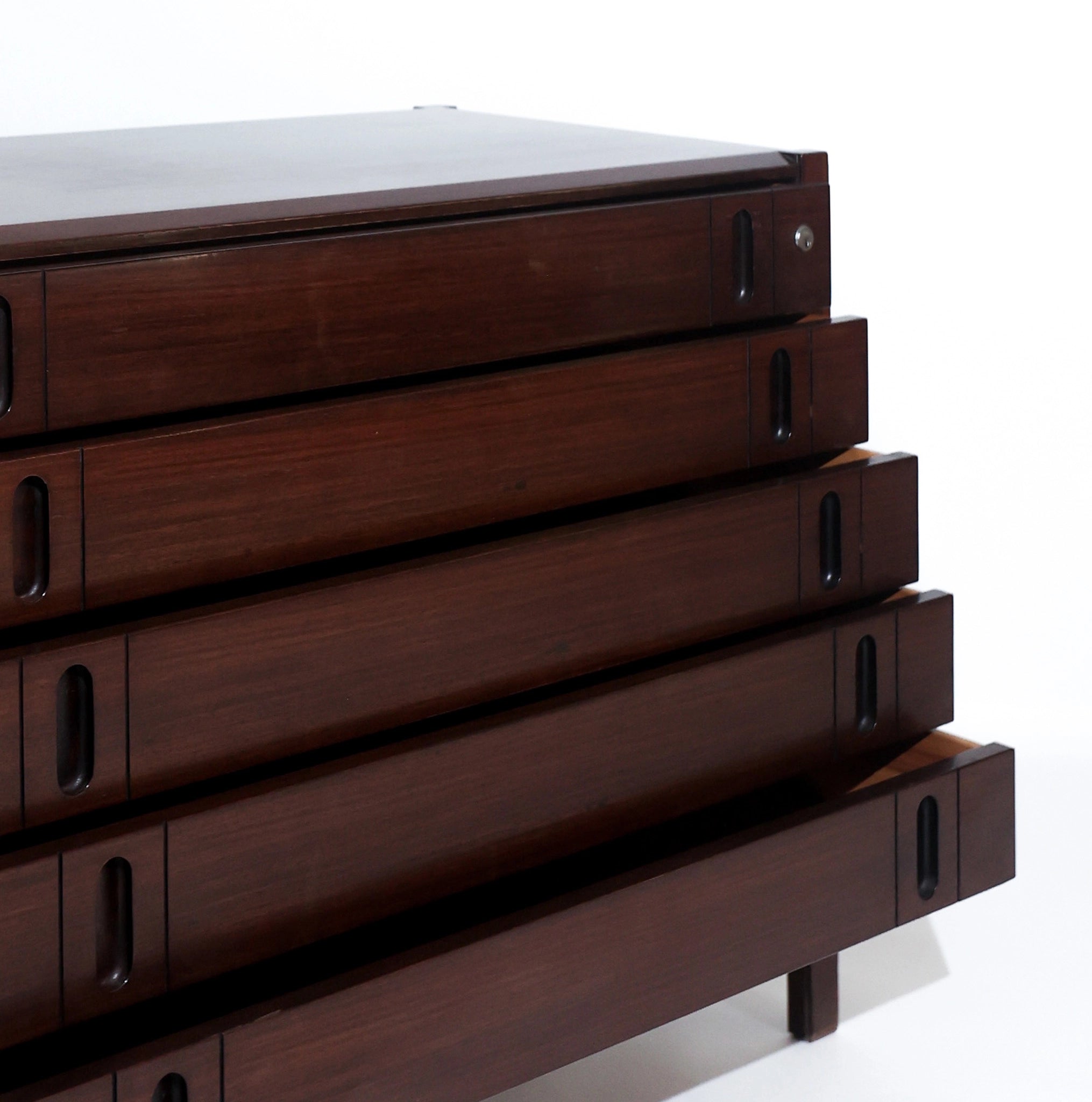 Mid-Century Italian Walnut Chest of Drawers by Giovanni Ausenda for Stilwood, 1960s