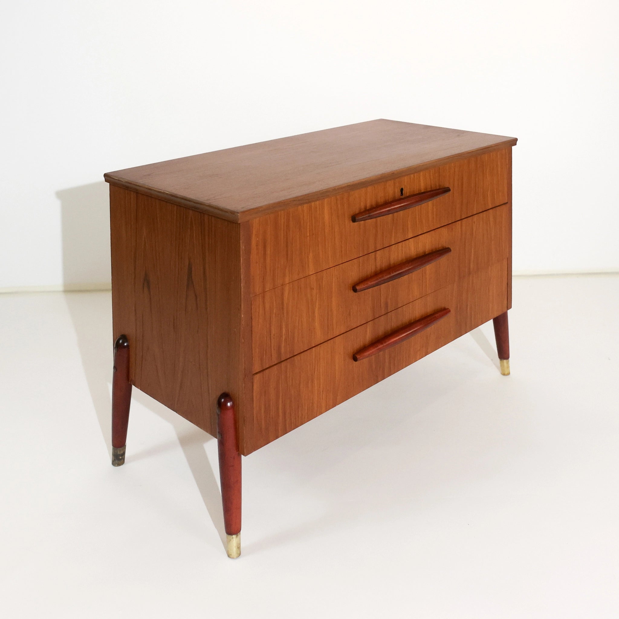 1950s Scandinavian Teak Dresser by Bröderna Gustafssons, Sweden
