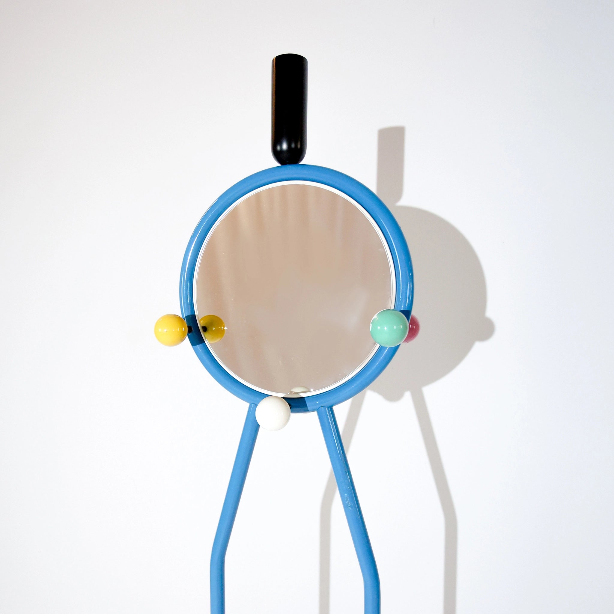 Postmodern Italian Memphis-Style Blue Coat Rack