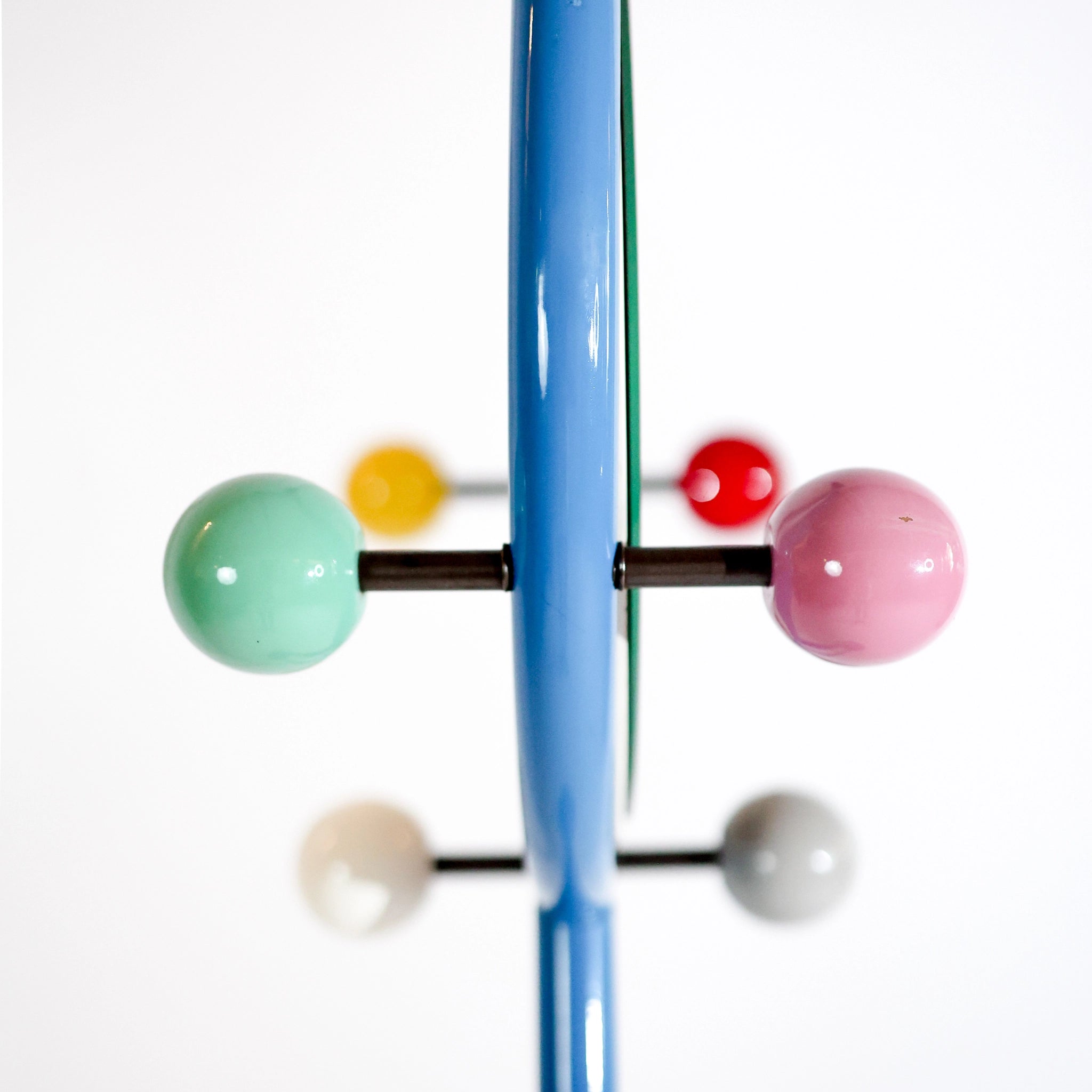 Postmodern Italian Memphis-Style Blue Coat Rack