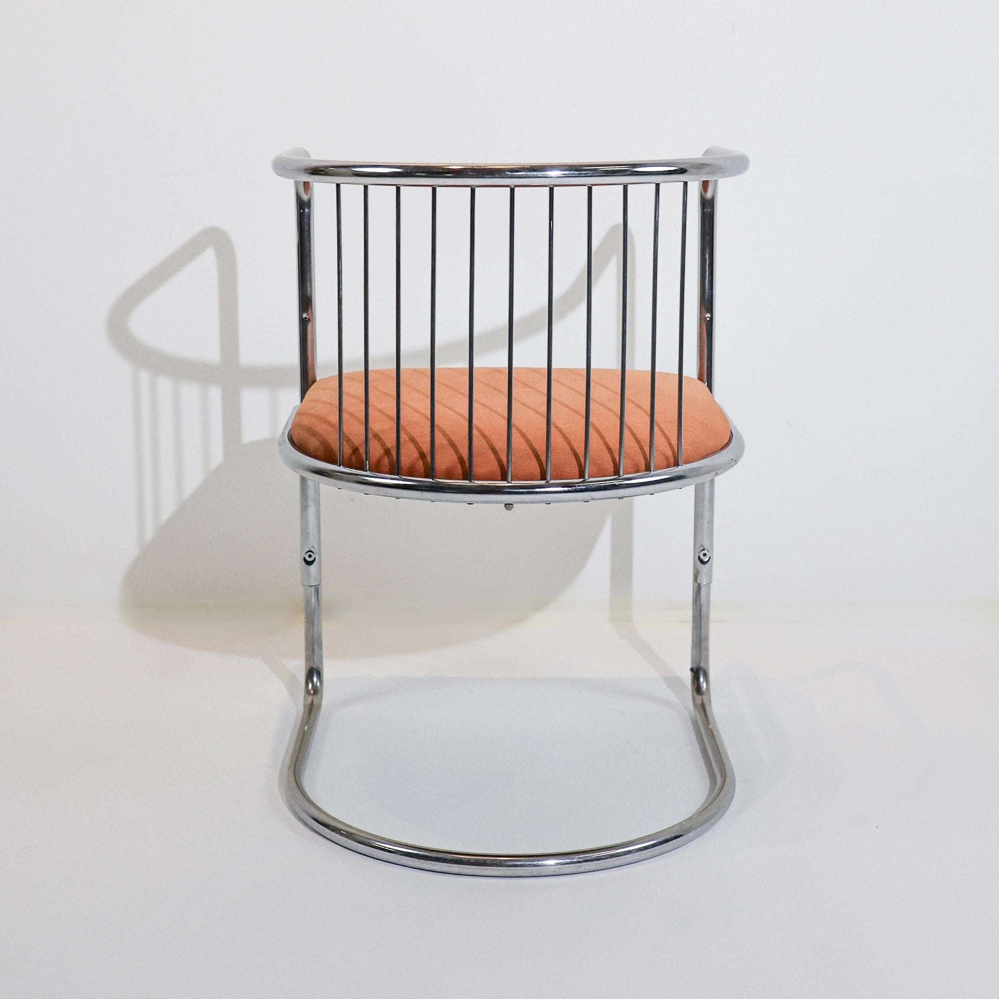 Set of Four Metal Cantilever Chairs, 1980s