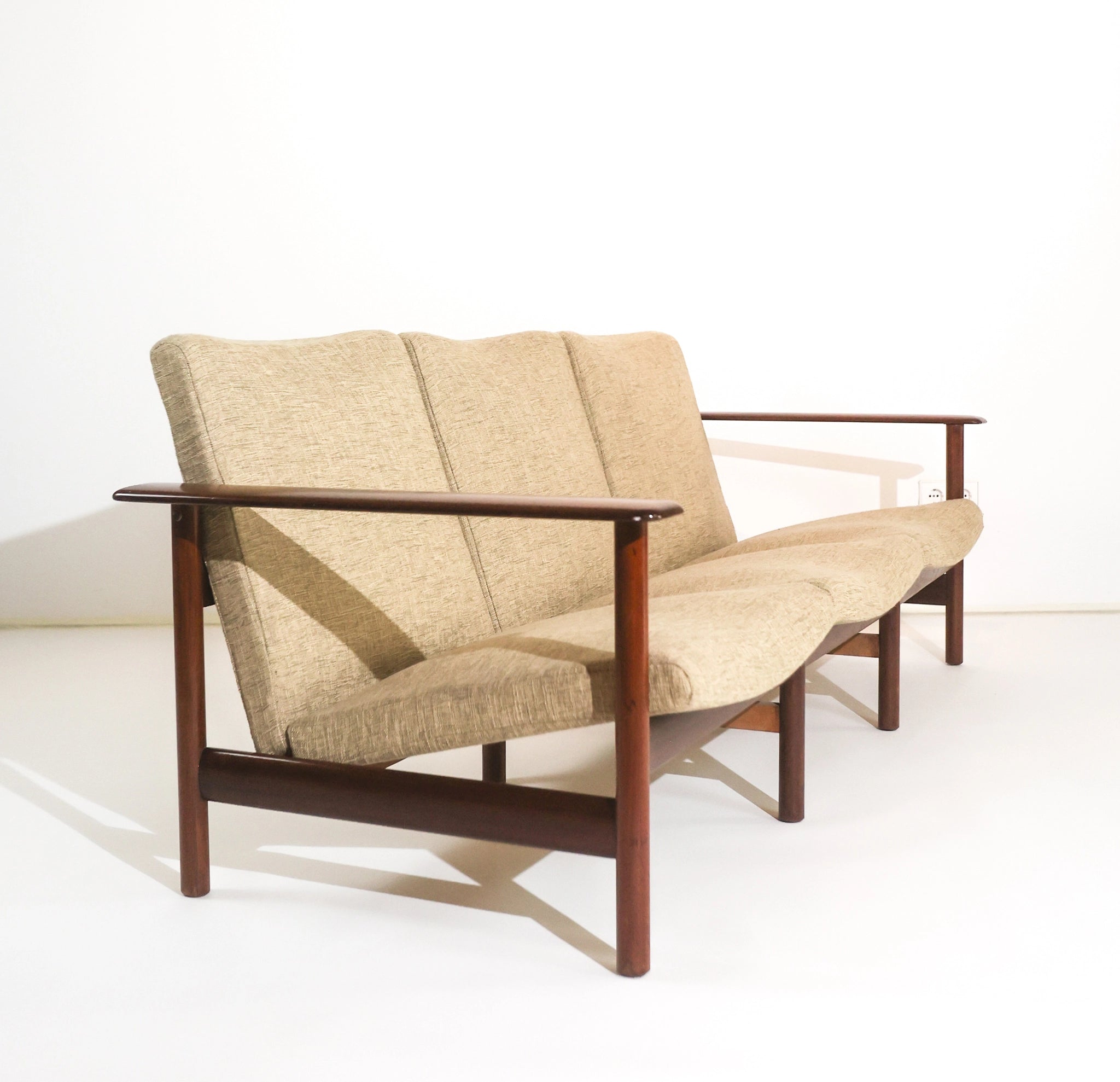 Three- seater Sofa by Siège Steiner, France, 1960s