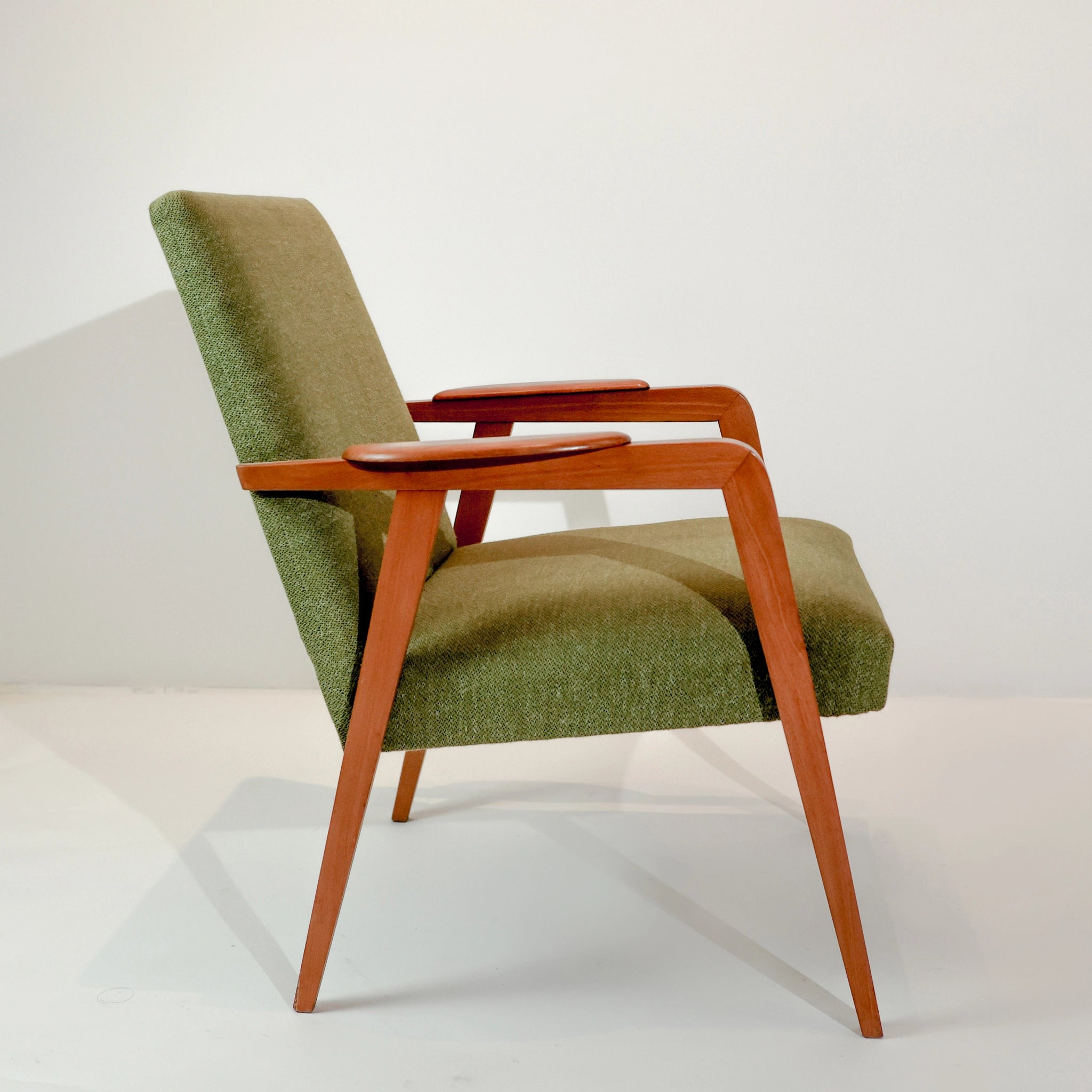 Scandinavian Mid-Century Green Armchair, Sweden, 1960s