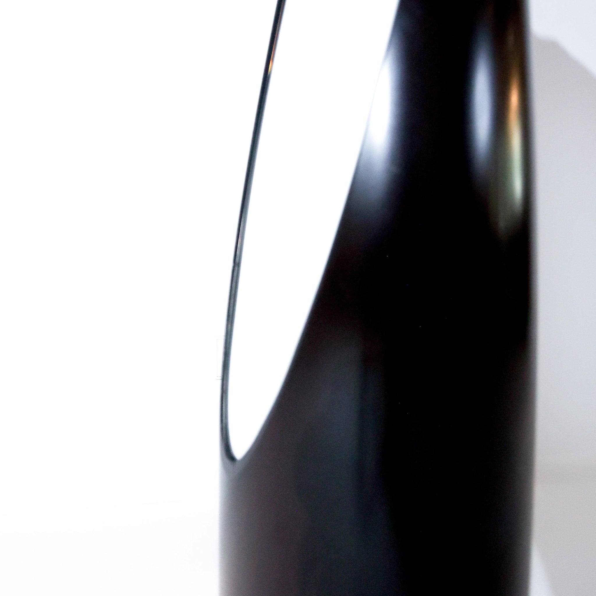 Dark Brown Floor Lipstick Mirror, Unghia, Italy 1970s