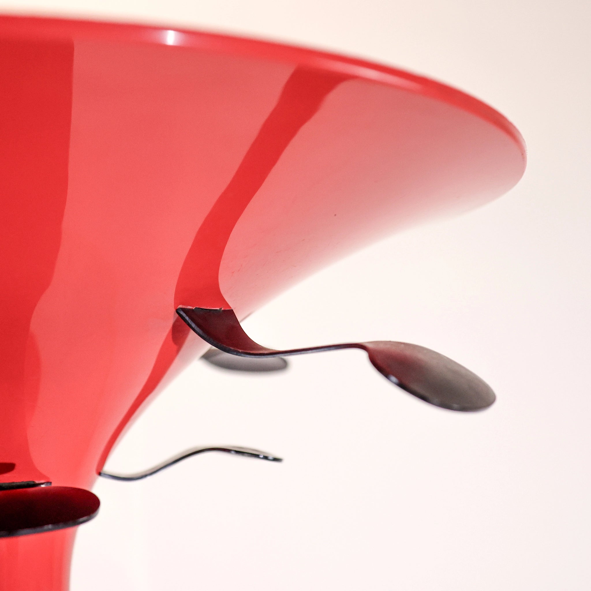 Bright Red Coat Stand- Floor Lamp by BBPR for Kartell, 1970s