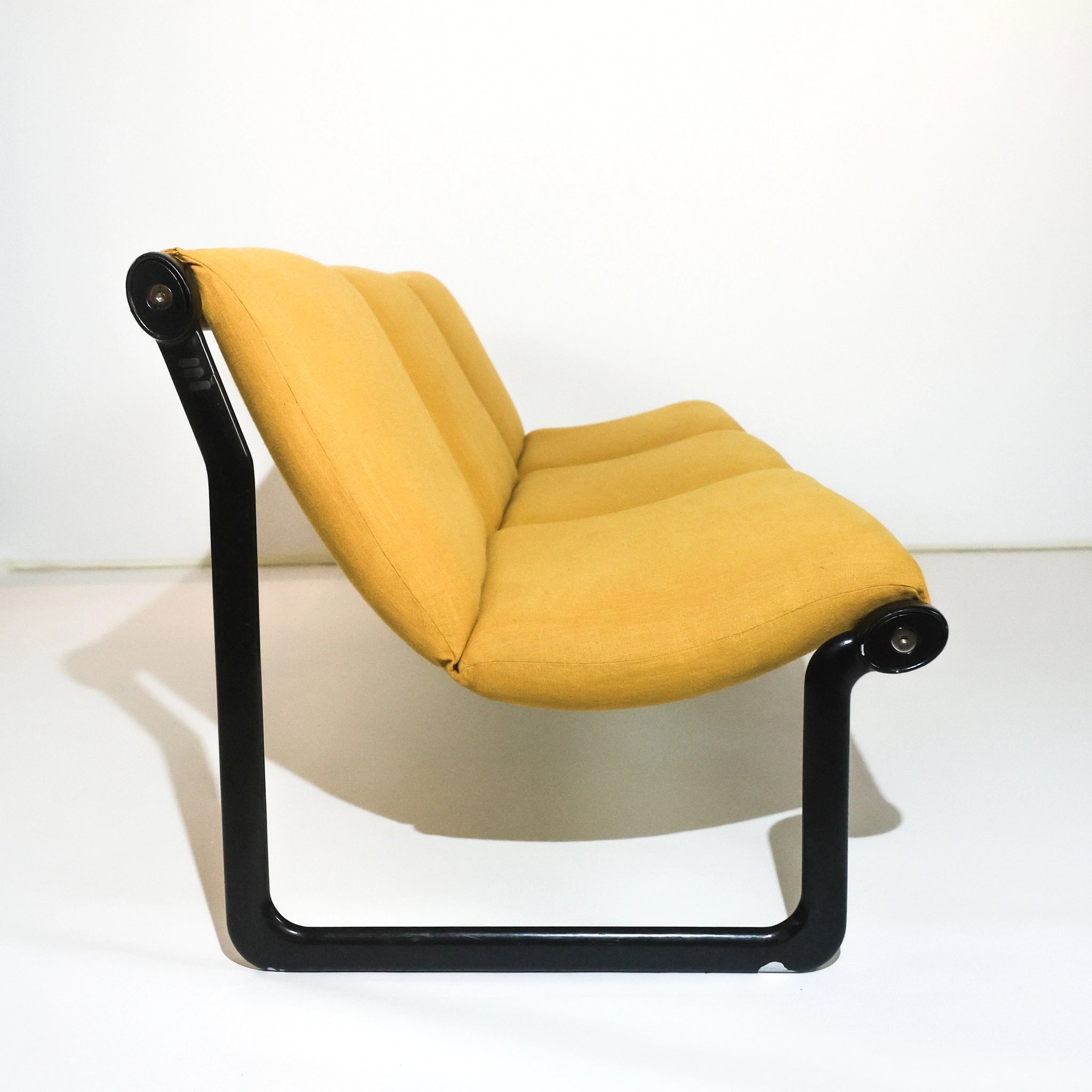Yellow Three- seater "Sling" Sofa, Knoll, 1970s
