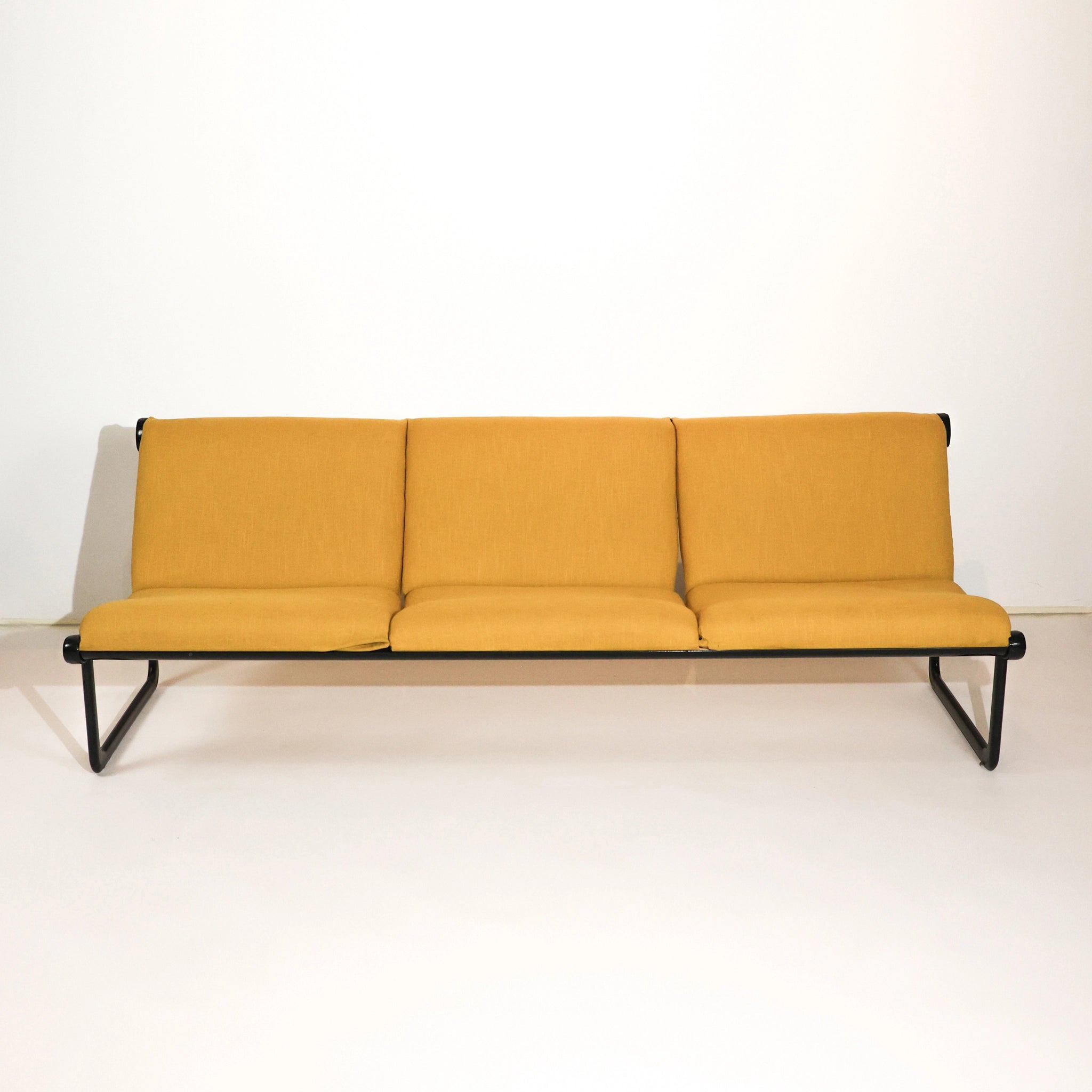 Yellow Three- seater "Sling" Sofa, Knoll, 1970s