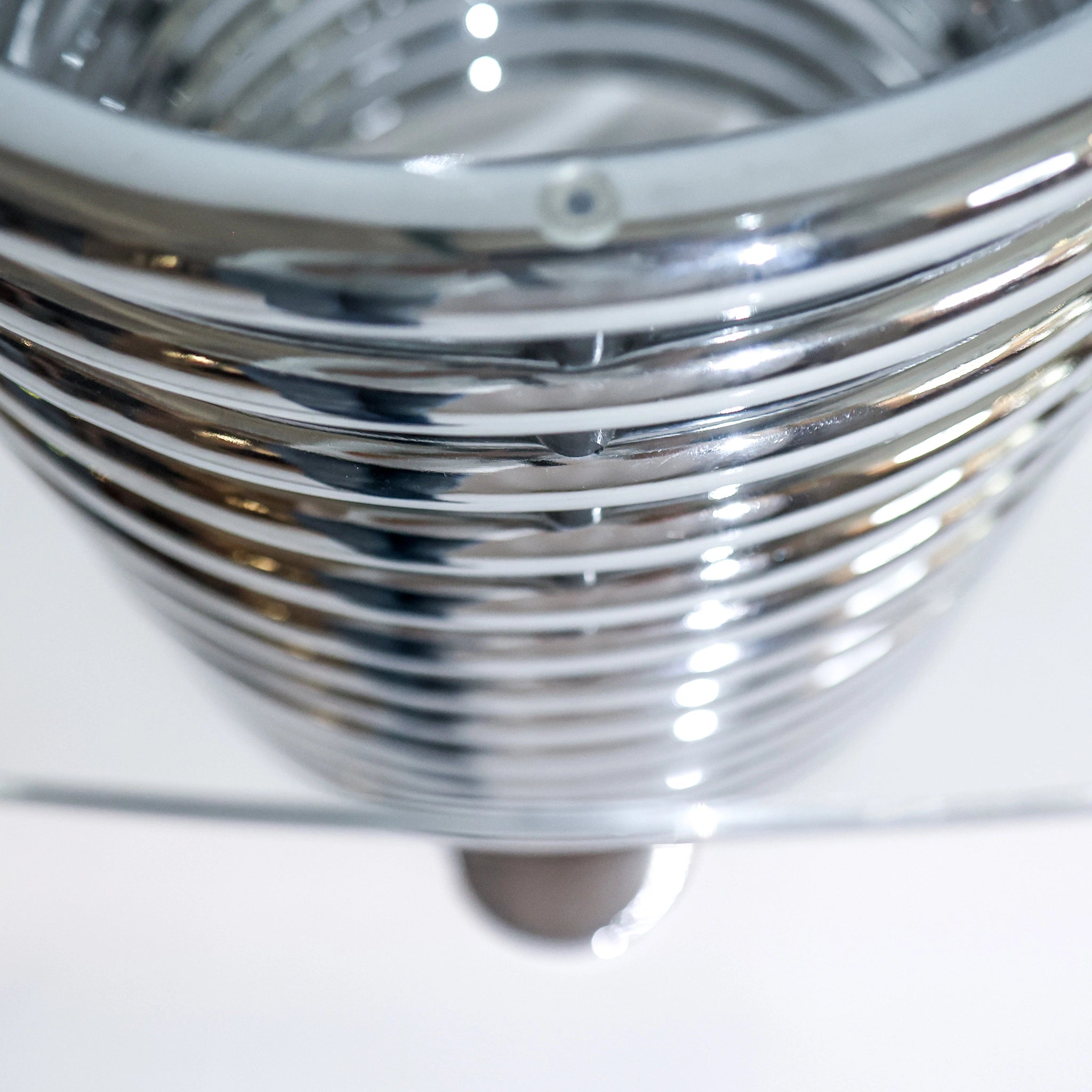 1970s Italian Modernist Console Table by Rima with Spiral Chrome Base