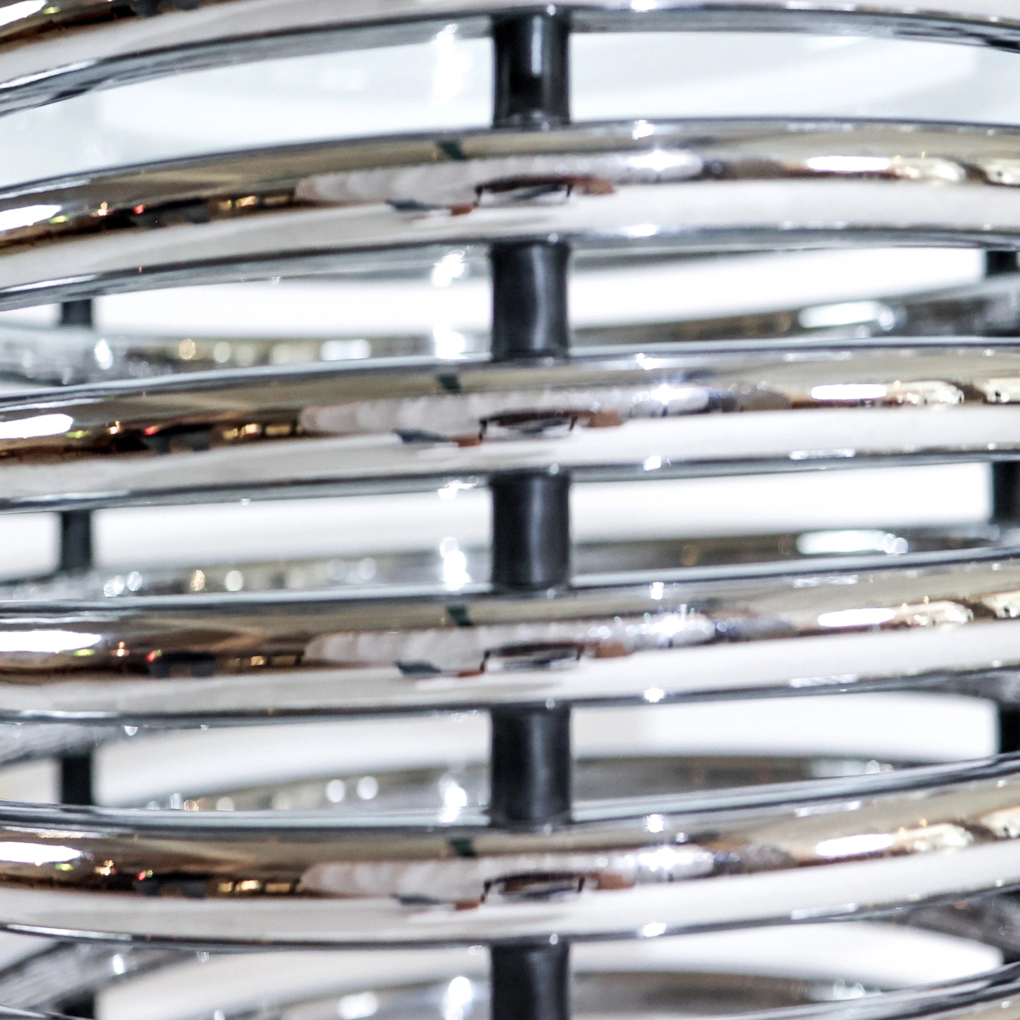 1970s Italian Modernist Console Table by Rima with Spiral Chrome Base