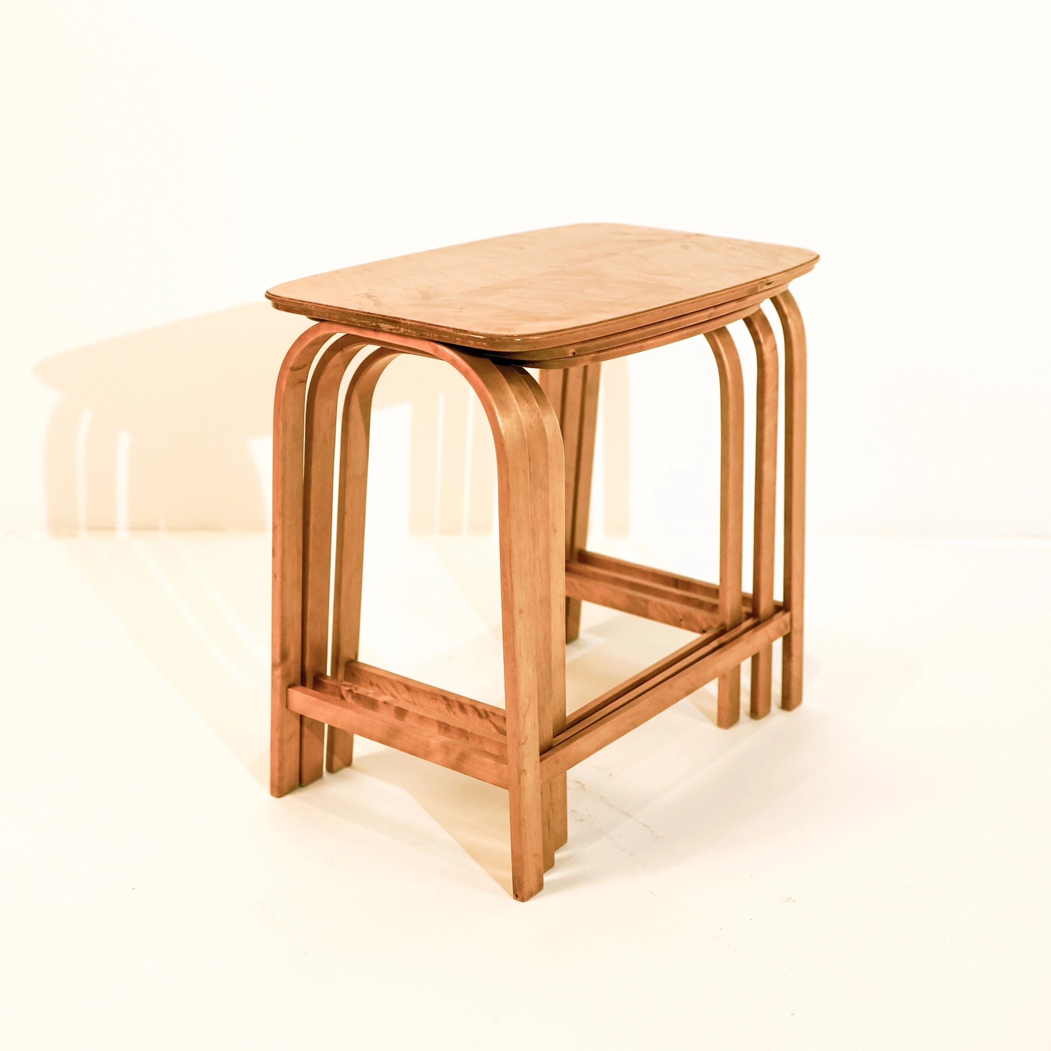 Axel Larsson Set of Nesting Tables for Bodafors, 1930s