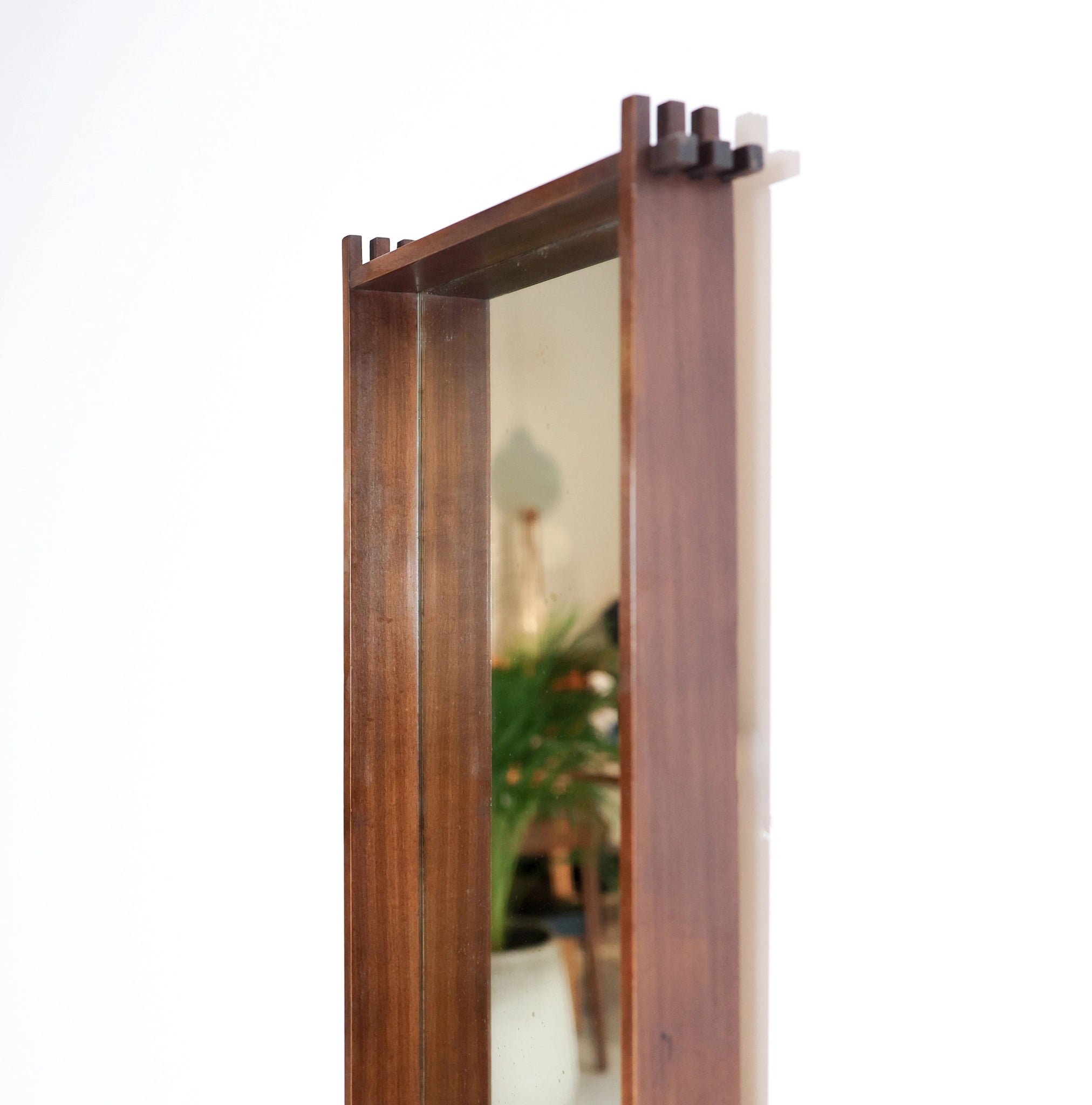 Mid-Century Danish Wall Teak Mirror