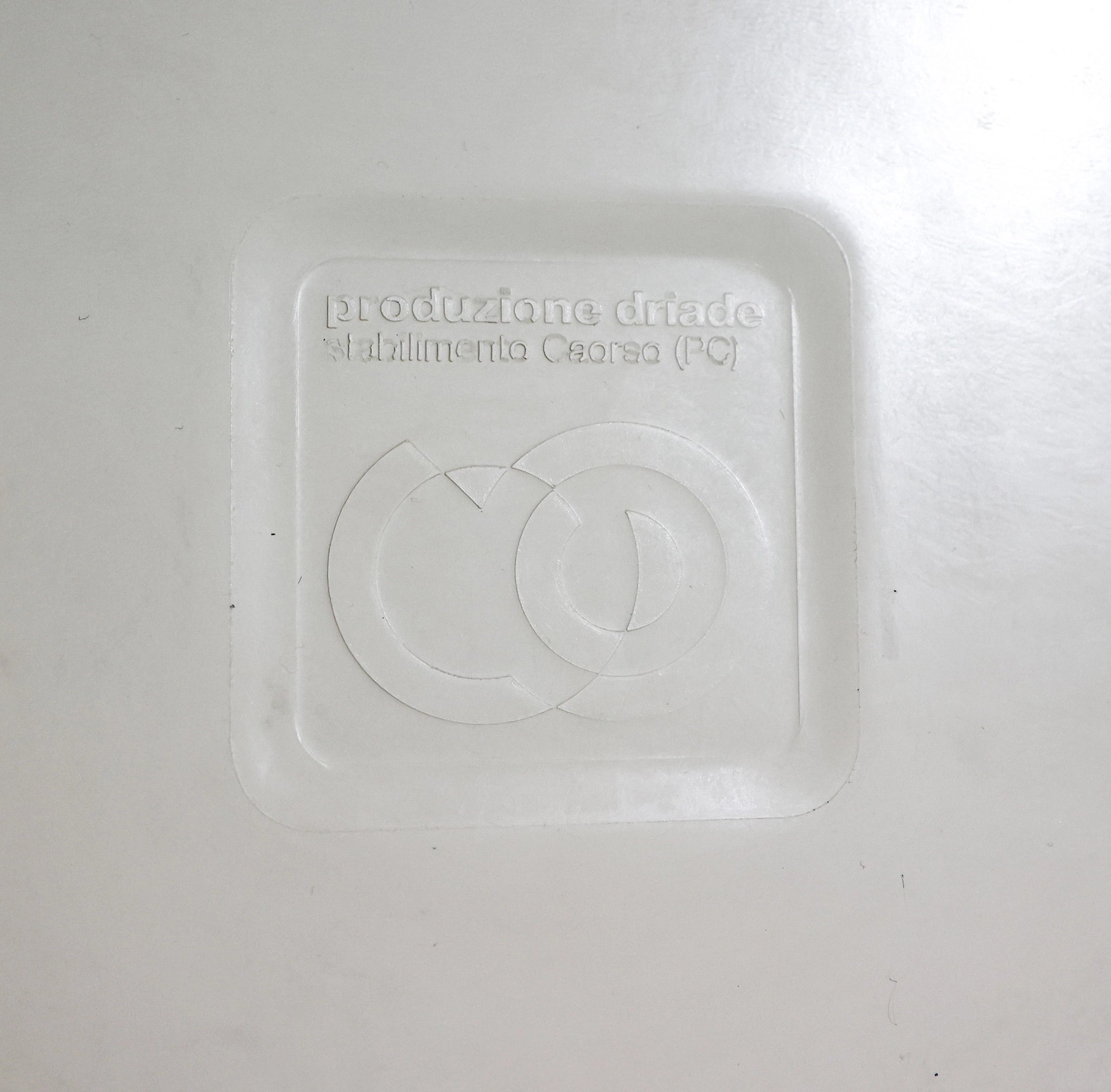 Giotto Stoppino Alessia Chair for Driade, Italy 1970s – White ABS & Chrome