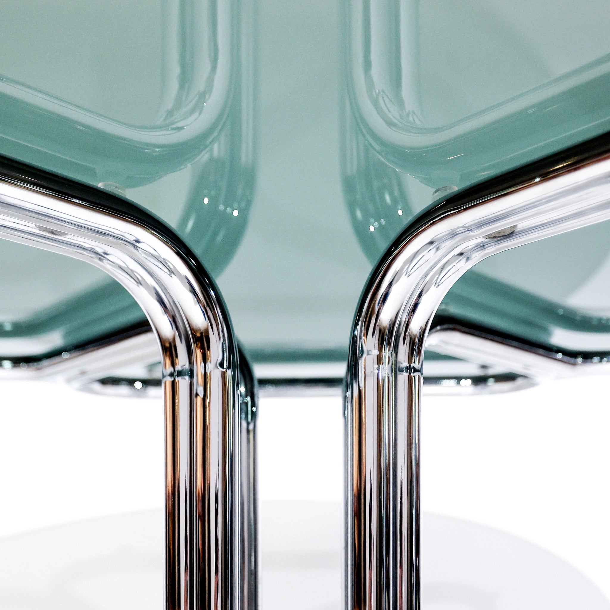 Giotto Stoppino 1970s Italian Mid-Century Modern Smoked Glass Dining Table