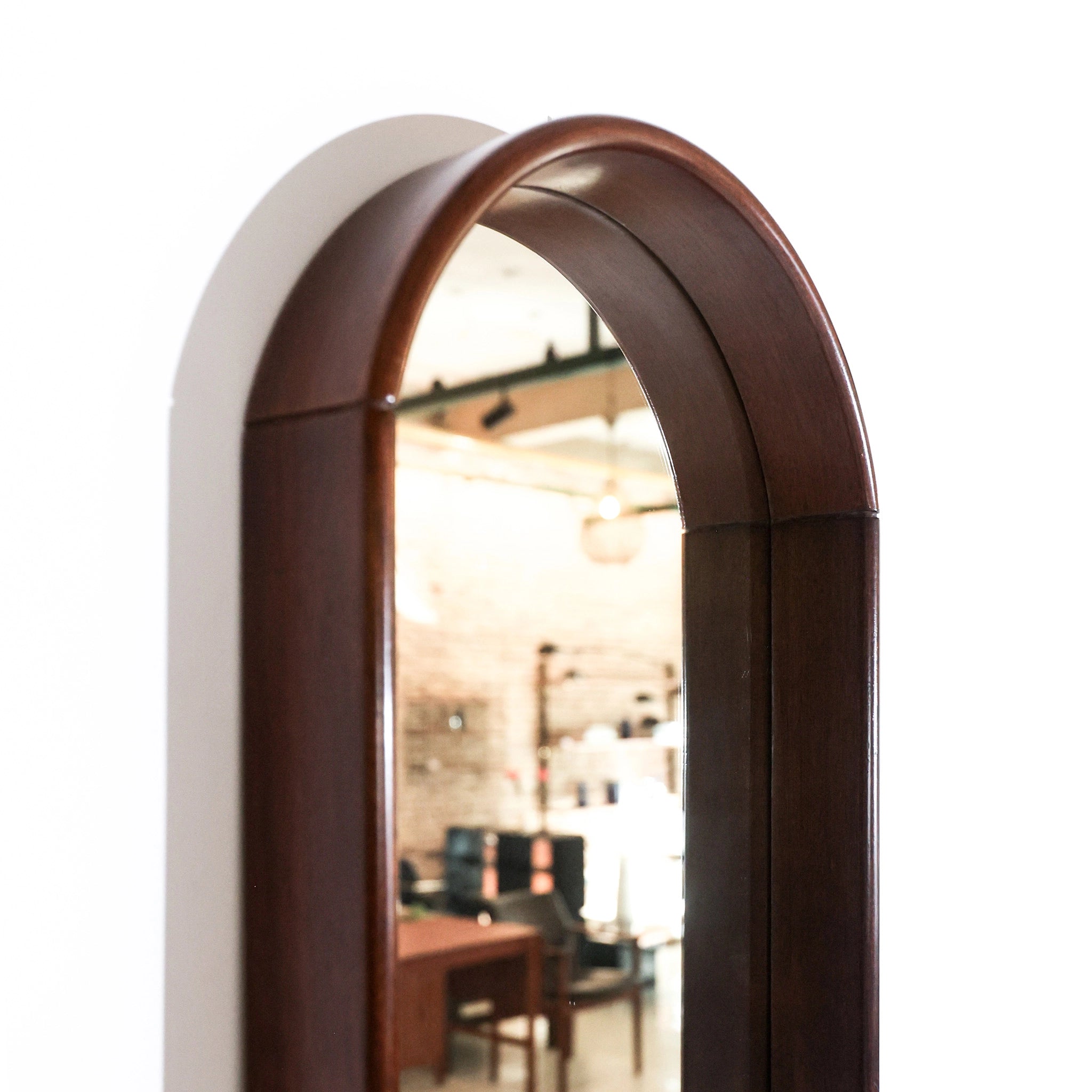 Large Oval Mid-Century Modern Wall Mirror, Italy 1960s