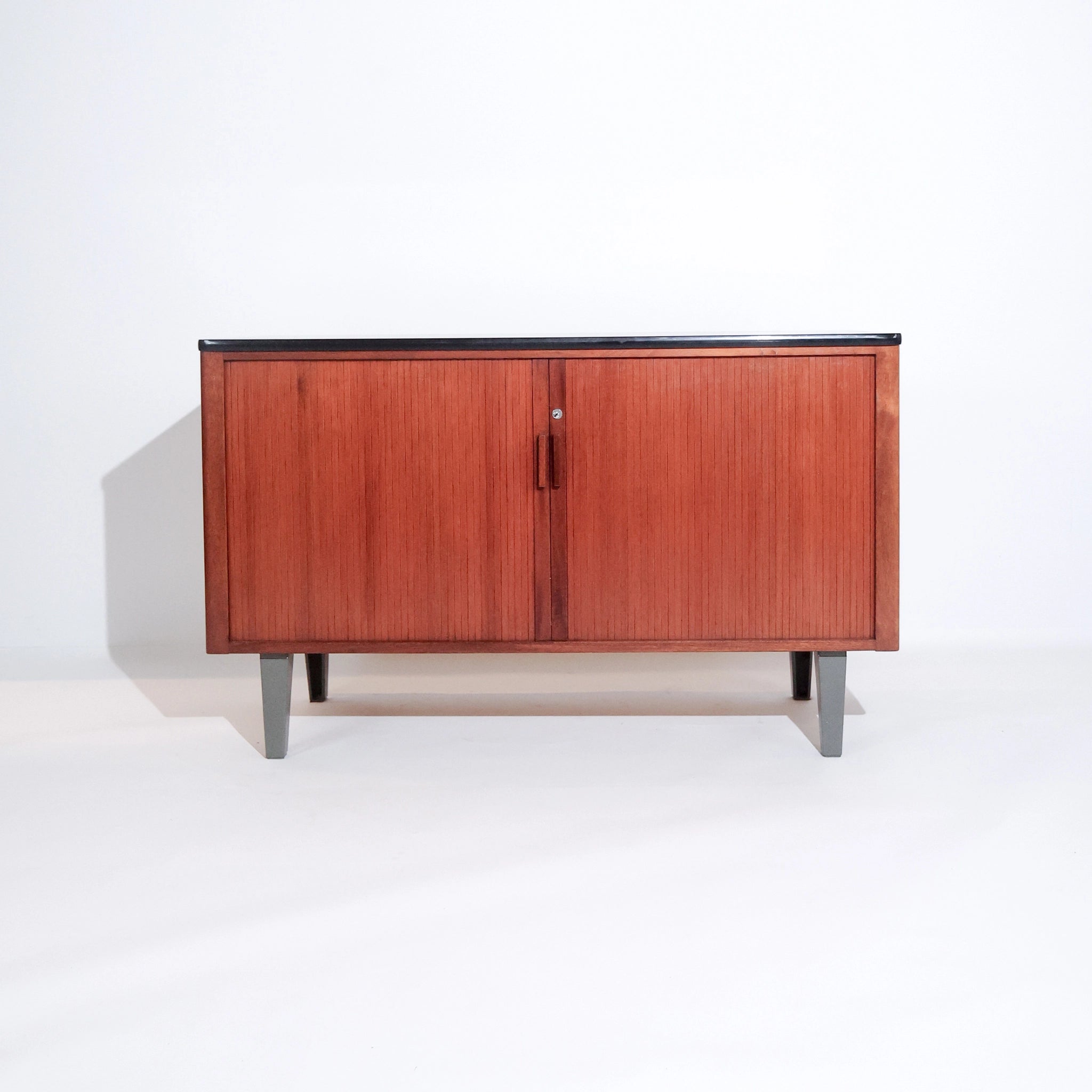 Mid-Century Scandinavian Teak Sideboard with Sliding Doors
