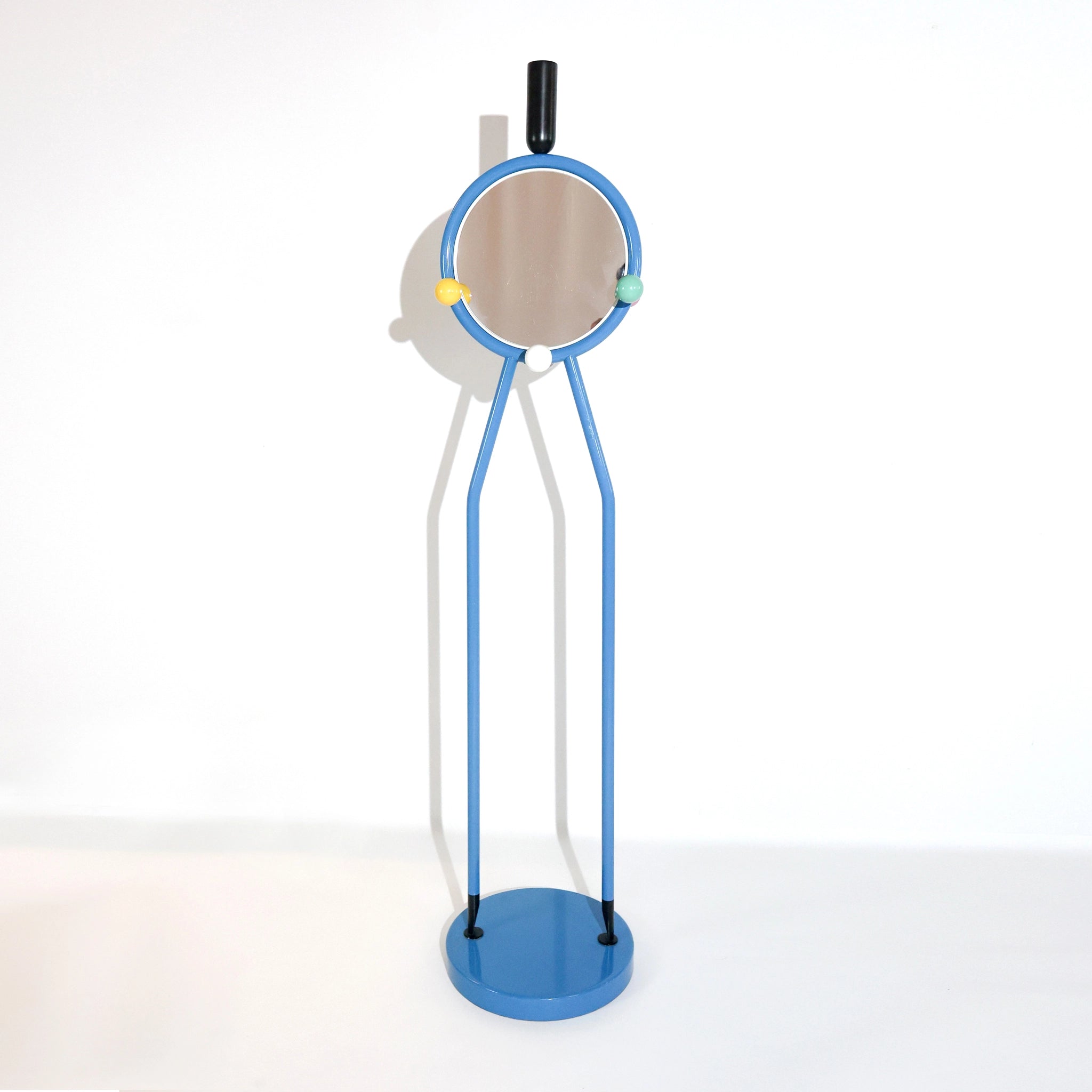 Postmodern Italian Memphis-Style Blue Coat Rack