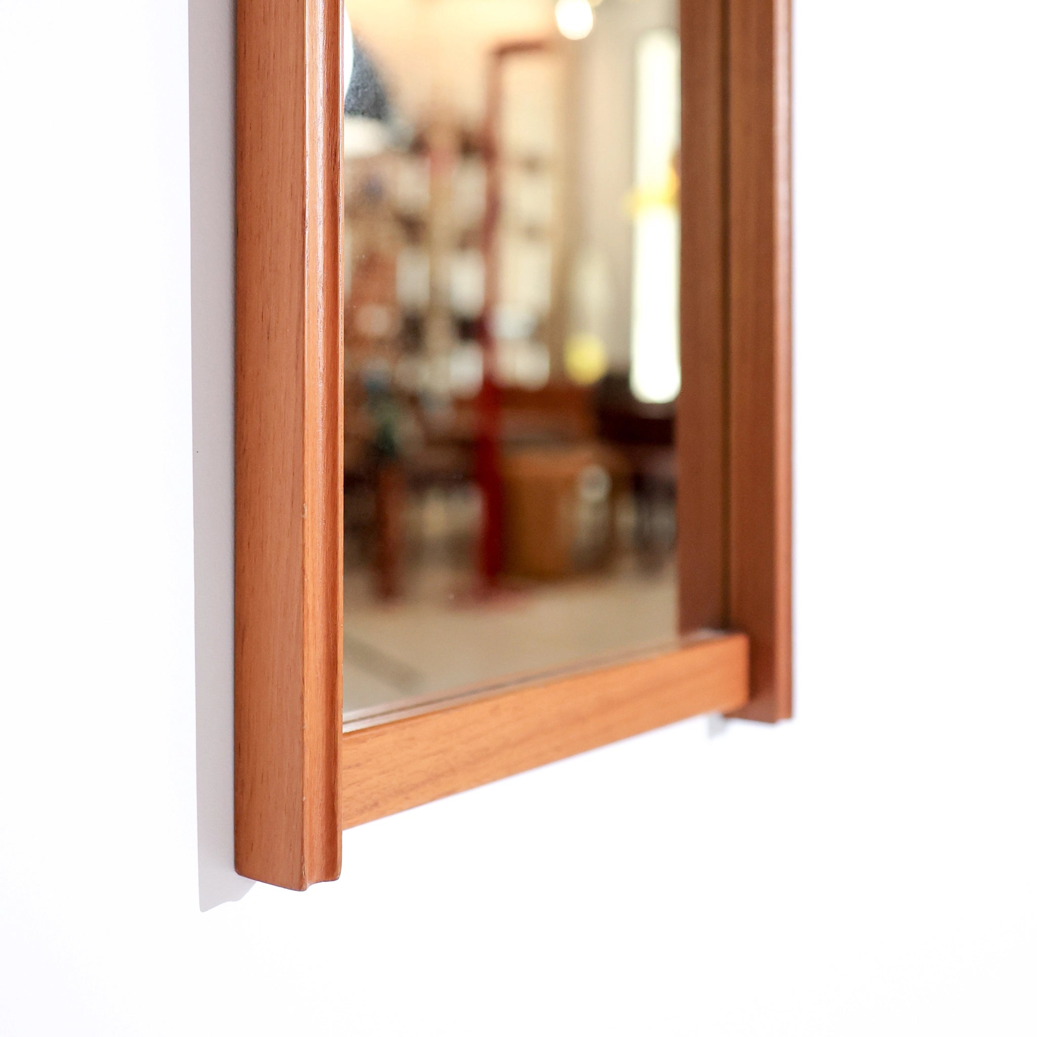 Long Rectangular Mid-Century Swedish Mirror, 1960s