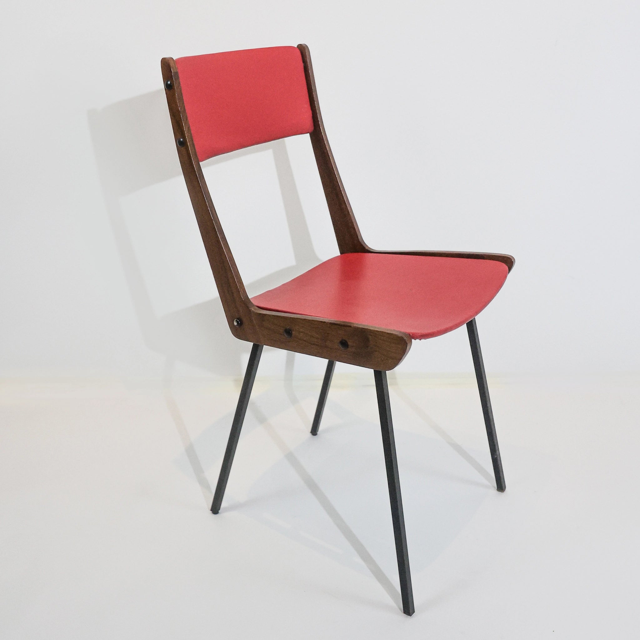 Set of Six Chairs by Carlo Ratti, Italy, 1950s