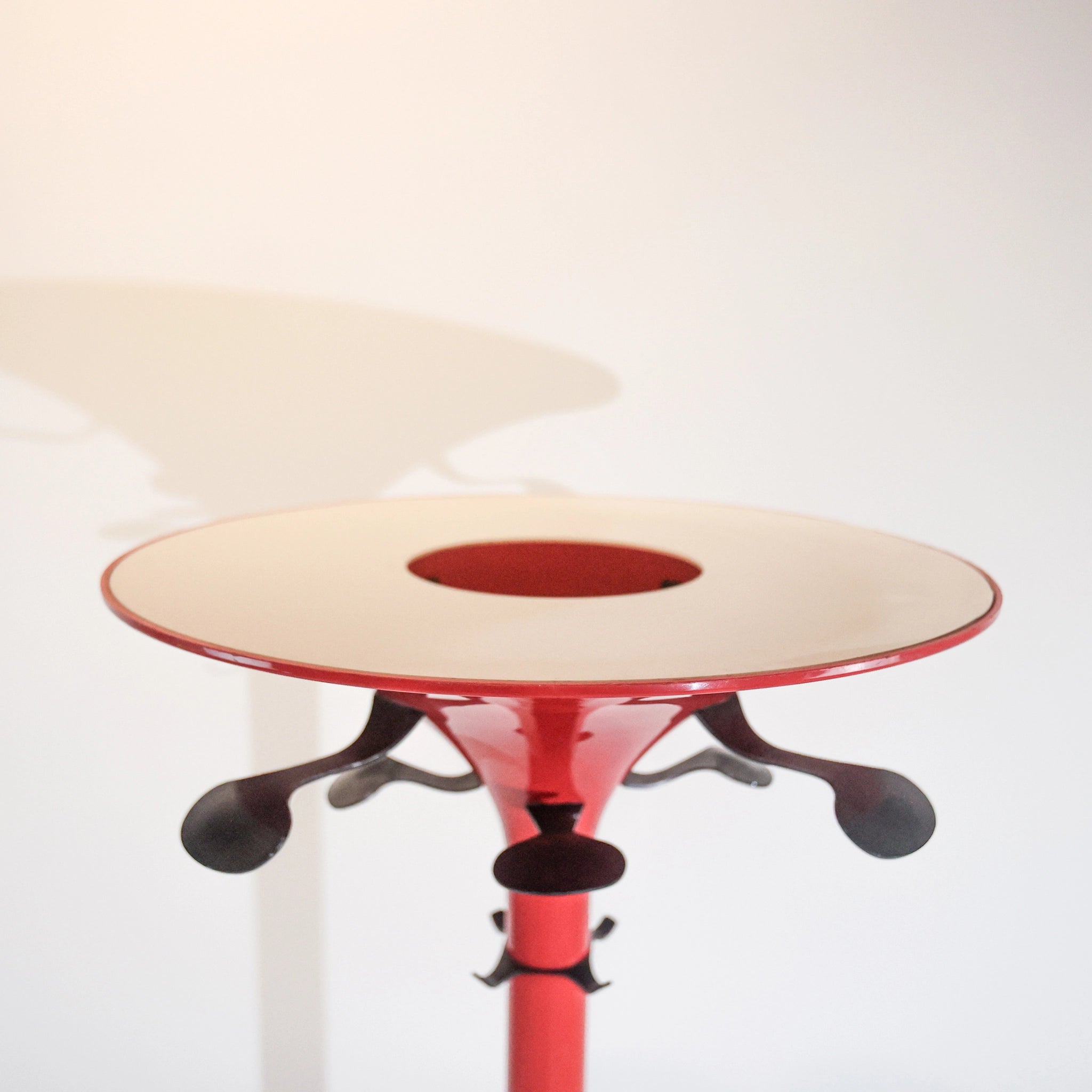 Bright Red Coat Stand- Floor Lamp by BBPR for Kartell, 1970s