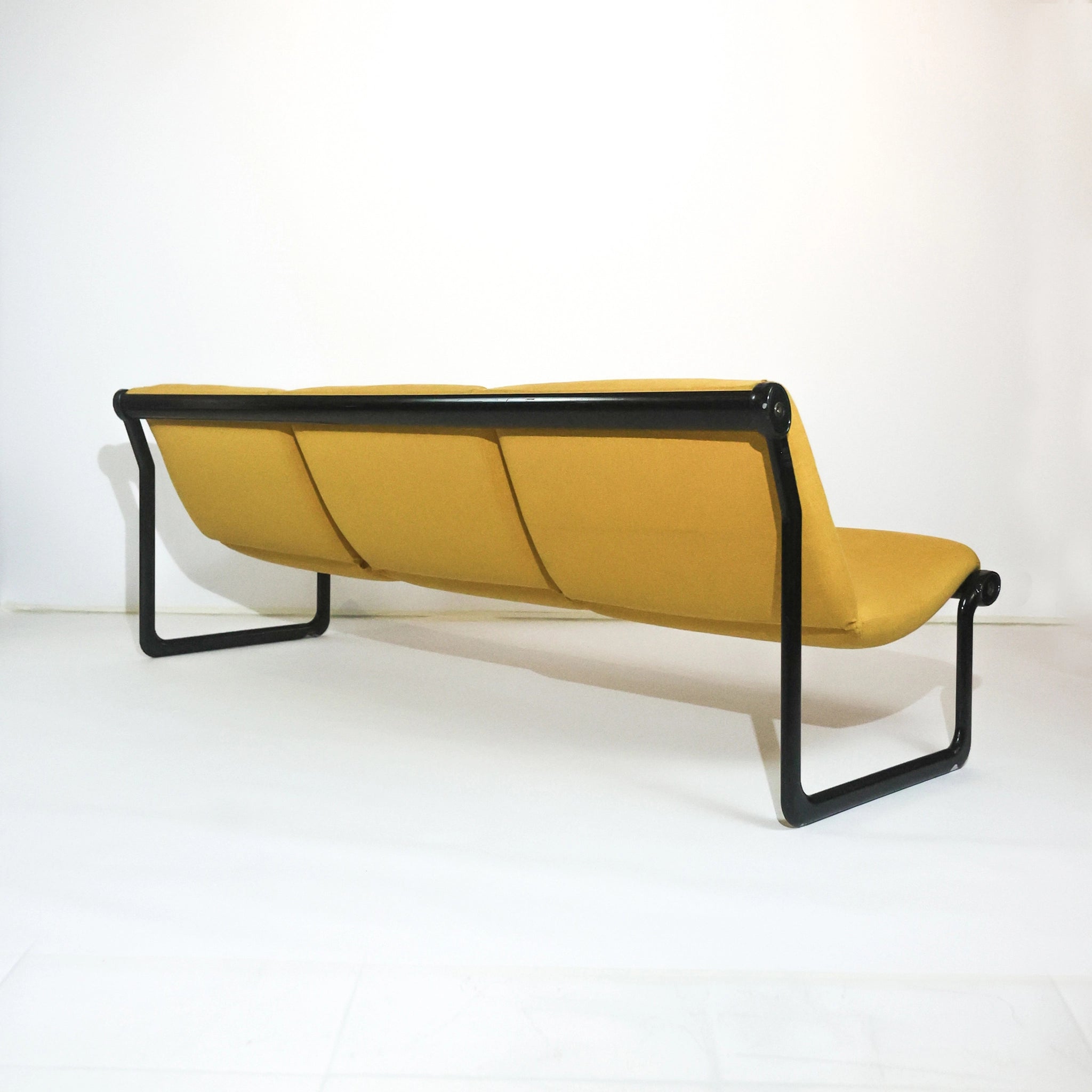 Yellow Three- seater "Sling" Sofa, Knoll, 1970s